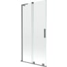 Mexen Velar L 2-panel sliding shower screen 90 x 150 cm, transparent, gun metal - 896-090-003-01-95