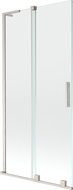 Mexen Velar L 2-panel sliding bath screen 90 x 150 cm, transparent, brushed nickel - 896-090-003-01-97