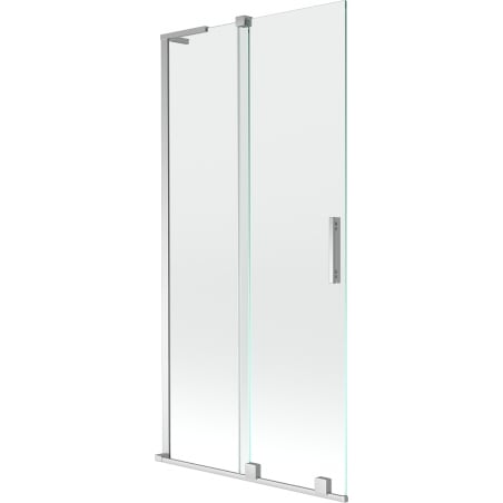 Mexen Velar L Bath Screen 2-Panel Sliding 95 x 150 cm, Transparent, Chrome - 896-095-003-01-01