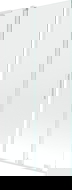 Mexen Velar L Bath Screen 2-Panel Sliding 95 x 150 cm, Transparent, White - 896-095-003-01-20
