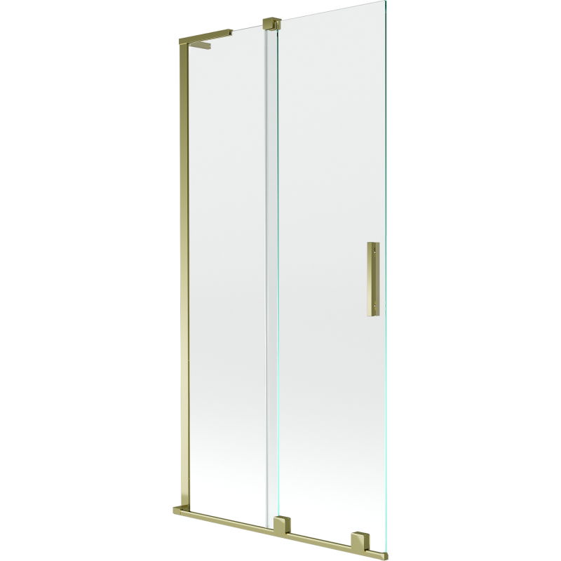 Mexen Velar L 2-wing sliding bath screen 95 x 150 cm, transparent, gold - 896-095-003-01-50