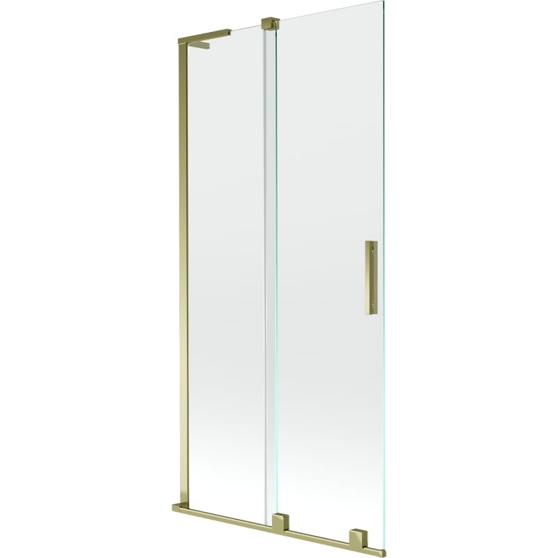 Mexen Velar L shower screen 2-wing sliding 95 x 150 cm, transparent, gold - 896-095-003-01-50