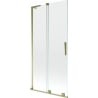 Mexen Velar L shower screen 2-wing sliding 95 x 150 cm, transparent, gold - 896-095-003-01-50