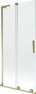 Mexen Velar L 2-wing sliding bath screen 95 x 150 cm, transparent, gold - 896-095-003-01-50