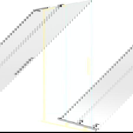 Mexen Velar L 2-wing sliding bathtub screen 95 x 150 cm, transparent, brushed gold - 896-095-003-01-55