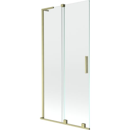 Mexen Velar L bath screen 2-panel sliding 95 x 150 cm, transparent, brushed gold - 896-095-003-01-55