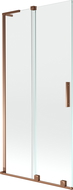 Mexen Velar L 2-wing sliding bathtub screen 95 x 150 cm, transparent, rose gold - 896-095-003-01-60