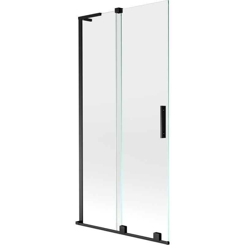 Mexen Velar L 2-wing sliding bath screen 95 x 150 cm, transparent, black - 896-095-003-01-70