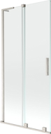 Mexen Velar L 2-panel sliding shower screen 95 x 150 cm, transparent, brushed nickel - 896-095-003-01-97