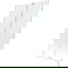 Mexen Velar L Bathtub Screen 2-Panel Sliding 100 x 150 cm, Transparent, White - 896-100-003-01-20
