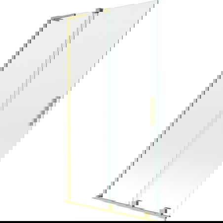 Mexen Velar L shower screen 2-wing sliding 100 x 150 cm, transparent, brushed gold - 896-100-003-01-55