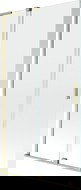 Mexen Velar L Bath Screen 2-panel Sliding 100 x 150 cm, Transparent, Brushed Gold - 896-100-003-01-55
