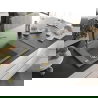 Mexen Elias 1-compartment granite sink with a drip tray and kitchen mixer tap Flora, Grey - 6511-71-670401-57-G