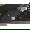 Mexen Elias 1-compartment granite sink with a drip tray and kitchen mixer tap Flora, Black/Silver metallic - 6511-73-670401-00