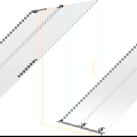 Mexen Velar L two-panel sliding shower screen 100 x 150 cm, transparent, brushed copper - 896-100-003-01-65