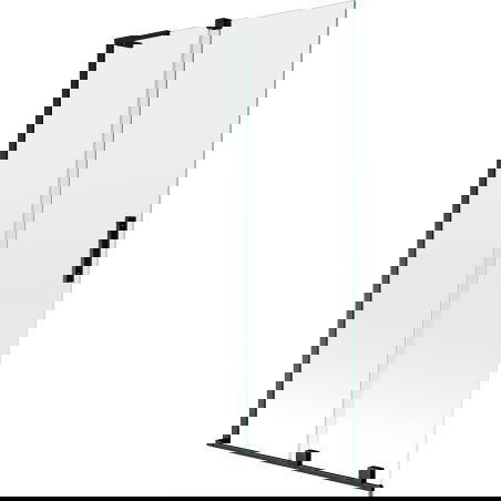 Mexen Velar L sliding shower screen 2-panel 100 x 150 cm, transparent, black - 896-100-003-01-70