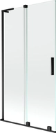 Mexen Velar L 2-wing sliding bath screen 100 x 150 cm, transparent, black - 896-100-003-01-70