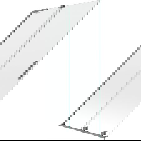Mexen Velar L two-panel sliding shower screen 100 x 150 cm, transparent, gun metal - 896-100-003-01-95