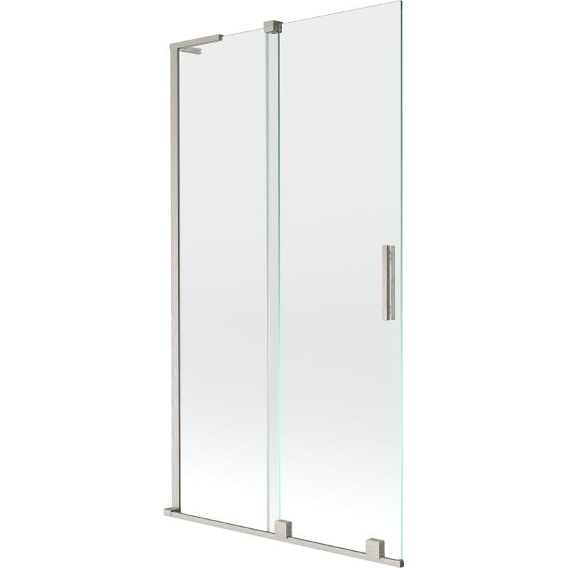 Mexen Velar L bath screen 2-wing sliding 100 x 150 cm, transparent, brushed nickel - 896-100-003-01-97