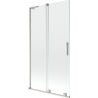 Mexen Velar L bath screen 2-wing sliding 100 x 150 cm, transparent, brushed nickel - 896-100-003-01-97