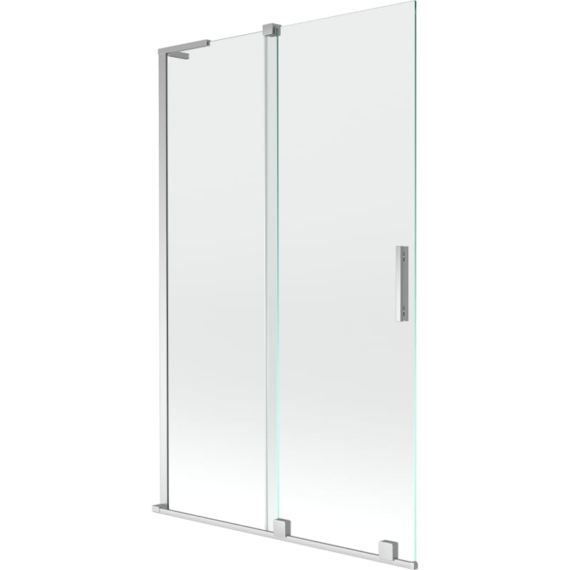 Mexen Velar L 2-wing Sliding Bath Screen 110 x 150 cm, Transparent, Chrome - 896-110-003-01-01