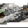 Mexen Elias 1-compartment granite sink with a drip tray and kitchen mixer tap Flora, Black - 6511-77-670401-57-G