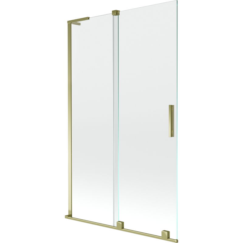 Mexen Velar L 2-wing shower screen, sliding 110 x 150 cm, transparent, gold - 896-110-003-01-50