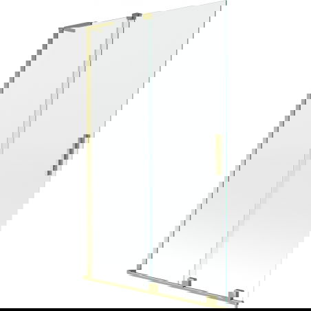 Mexen Velar L 2-wing shower screen, sliding 110 x 150 cm, transparent, gold - 896-110-003-01-50