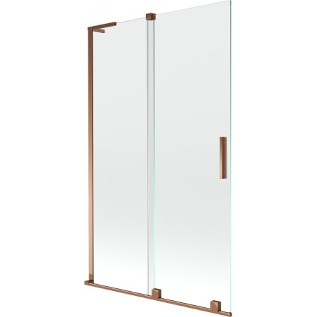 Mexen Velar L 2-panel sliding bath screen 110 x 150 cm, transparent, rose gold - 896-110-003-01-60