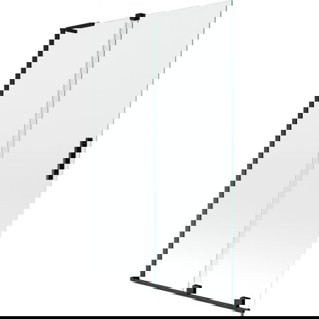 Mexen Velar L 2-wing sliding bathtub screen 110 x 150 cm, transparent, black - 896-110-003-01-70