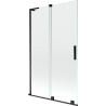 Mexen Velar L bath screen 2-wing sliding 110 x 150 cm, transparent, black - 896-110-003-01-70