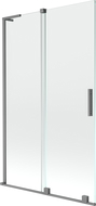 Mexen Velar L 2-panel sliding shower screen 110 x 150 cm, transparent, gun metal - 896-110-003-01-95