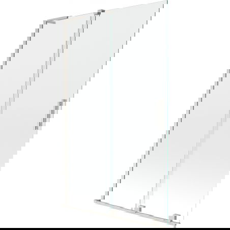 Mexen Velar L 2-panel sliding bathtub screen 110 x 150 cm, transparent, brushed nickel - 896-110-003-01-97