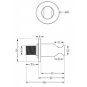 Mexen Kai shower holder, graphite - 79351-66