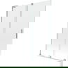 Mexen Velar L folding bath screen 2-panel sliding 120 x 150 cm, transparent, chrome - 896-120-003-01-01