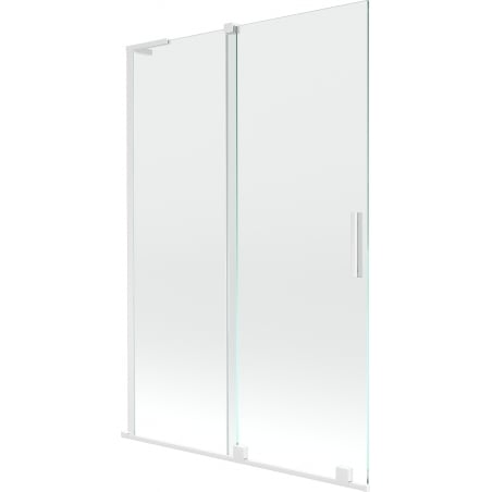 Mexen Velar L bath screen 2-panel sliding 120 x 150 cm, transparent, white - 896-120-003-01-20