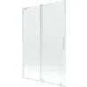 Mexen Velar L bath screen 2-panel sliding 120 x 150 cm, transparent, white - 896-120-003-01-20