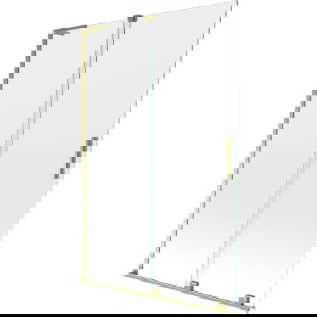 Mexen Velar L 2-door sliding shower screen 120 x 150 cm, transparent, gold - 896-120-003-01-50