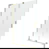 Mexen Velar L shower screen 2-panel sliding 120 x 150 cm, transparent, brushed gold - 896-120-003-01-55