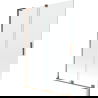 Mexen Velar L 2-panel shower screen sliding 120 x 150 cm, transparent, rose gold - 896-120-003-01-60