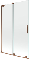 Mexen Velar L bath screen 2-panel sliding 120 x 150 cm, transparent, rose gold - 896-120-003-01-60