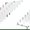 Mexen Velar L 2-panel sliding shower screen 120 x 150 cm, transparent, brushed gun gray - 896-120-003-01-66