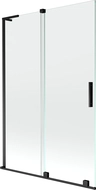 Mexen Velar L 2-panel sliding bath screen 120 x 150 cm, transparent, black - 896-120-003-01-70
