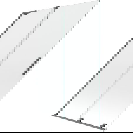 Mexen Velar L 2-door Sliding Shower Screen 120 x 150 cm, Transparent, Gun Metal - 896-120-003-01-95