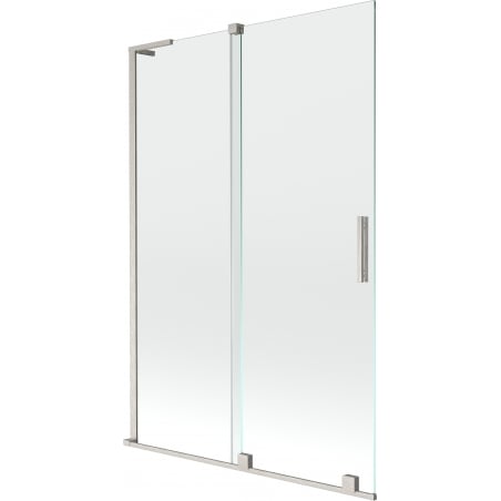 Mexen Velar L 2-panel sliding shower screen 120 x 150 cm, transparent, brushed nickel - 896-120-003-01-97