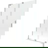 Mexen Velar L 2-wing sliding bathtub screen 120 x 150 cm, transparent, brushed nickel - 896-120-003-01-97