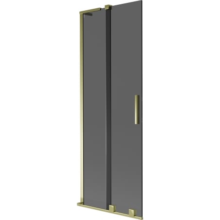 Mexen Velar L 2-wing sliding bath screen 70 x 150 cm, graphite, gold - 896-070-003-41-50