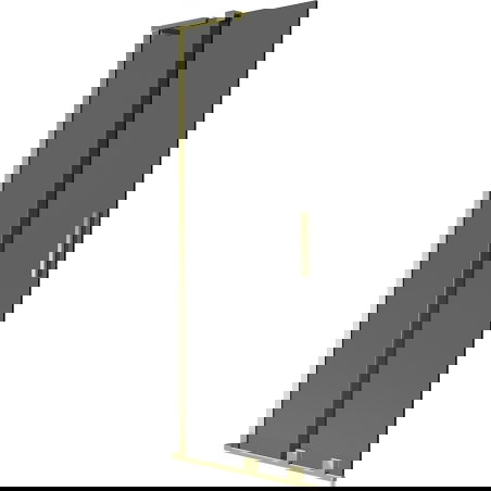 Mexen Velar L sliding shower screen 2-wing 70 x 150 cm, graphite, gold - 896-070-003-41-50
