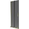 Mexen Velar L 2-wing sliding bath screen 70 x 150 cm, graphite, gold - 896-070-003-41-50