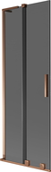 Mexen Velar L 2-wing sliding bath screen 70 x 150 cm, graphite, rose gold - 896-070-003-41-60
